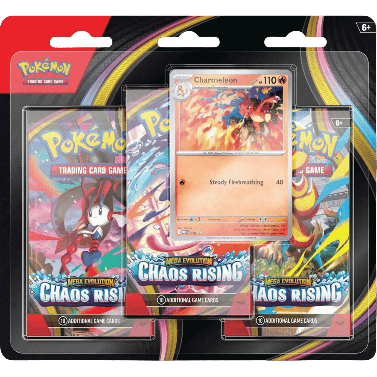 Pokémon TCG Chaos Rising 3-Pack Blister