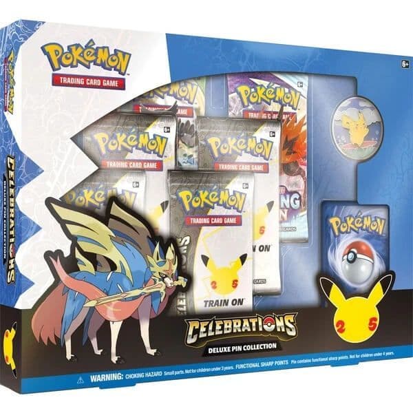 Pokemon Celebrations Zacian Deluxe Pin Collection