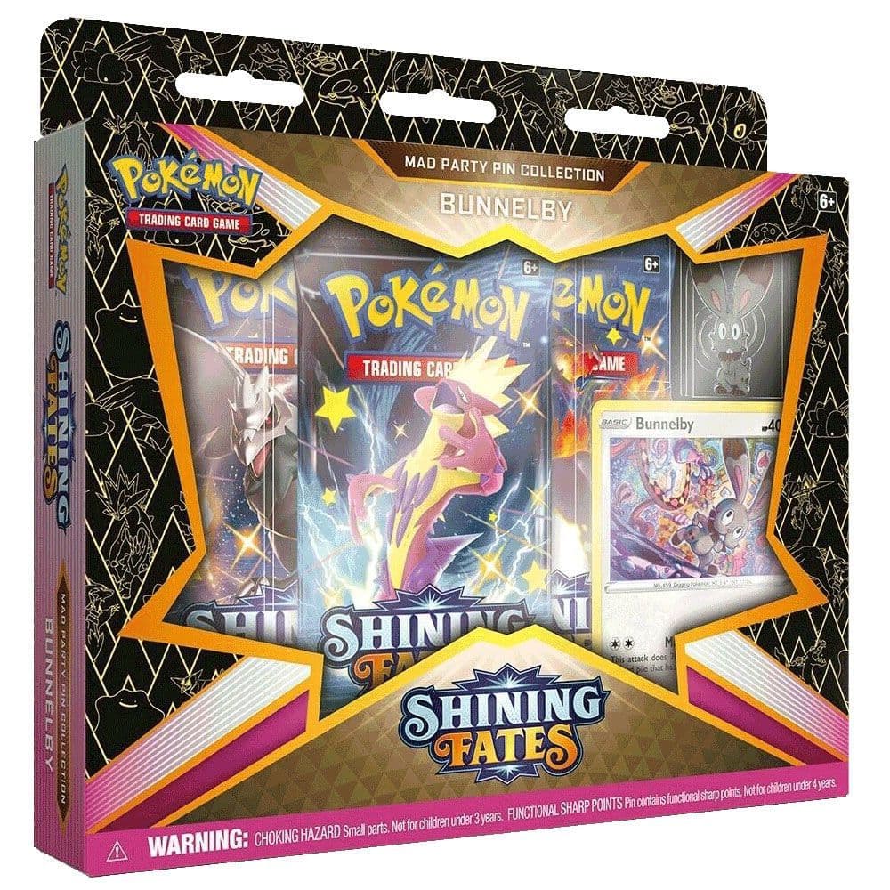 Pokemon Shining Fates Mad Party Pin Collection - Bunnelby