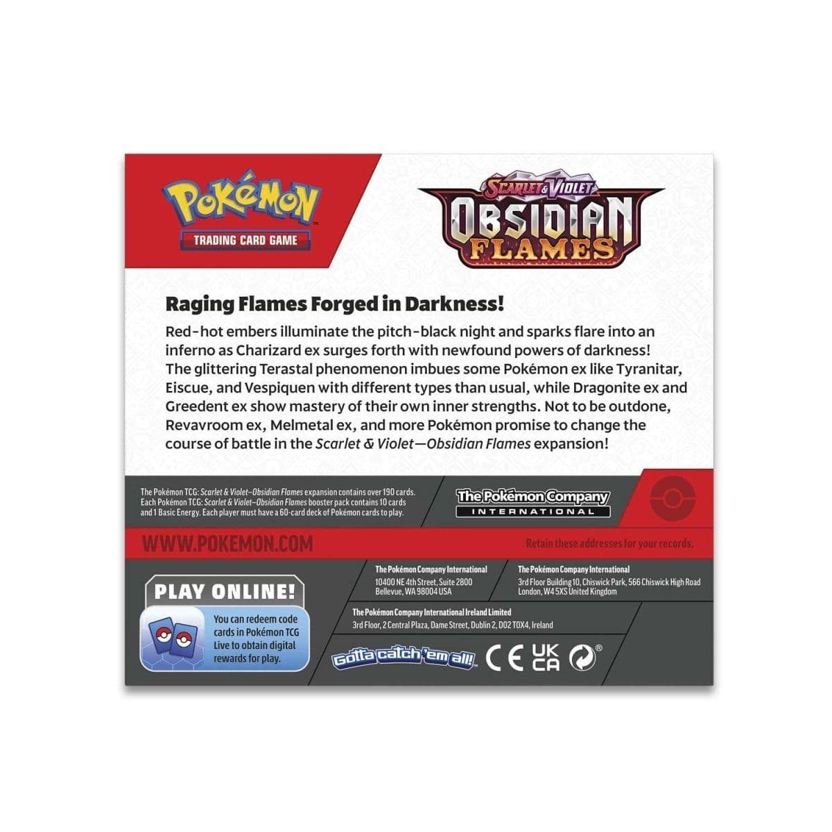 Pokemon TCG: Obsidian Flames Booster Box