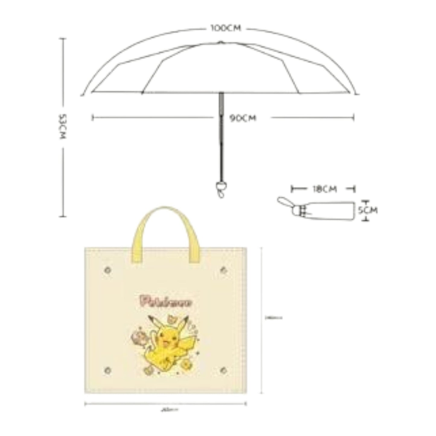 Pokémon Pikachu & Donuts Umbrella