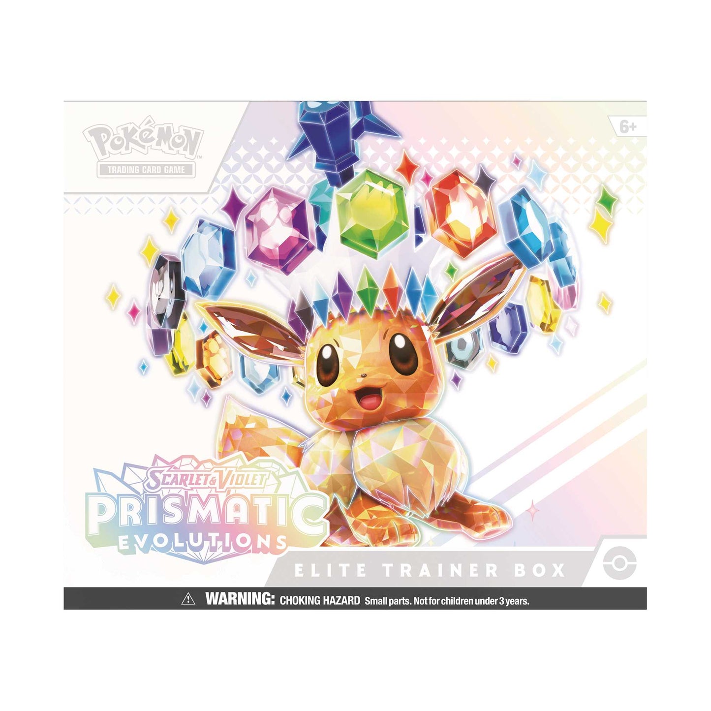 Prismatic Evolutions Elite Trainer Box side view
