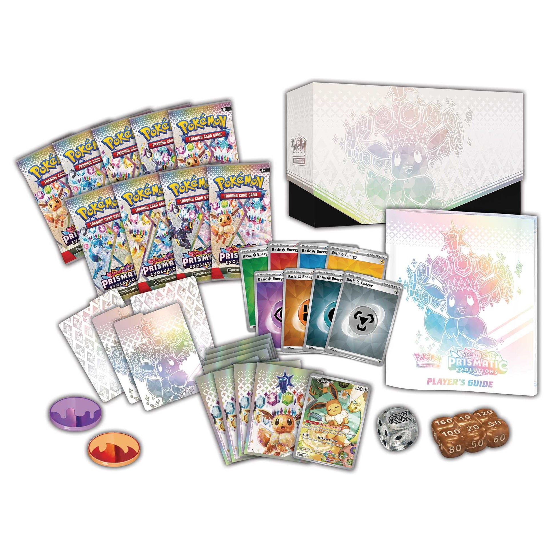 Prismatic Evolutions Elite Trainer Box packaging detail