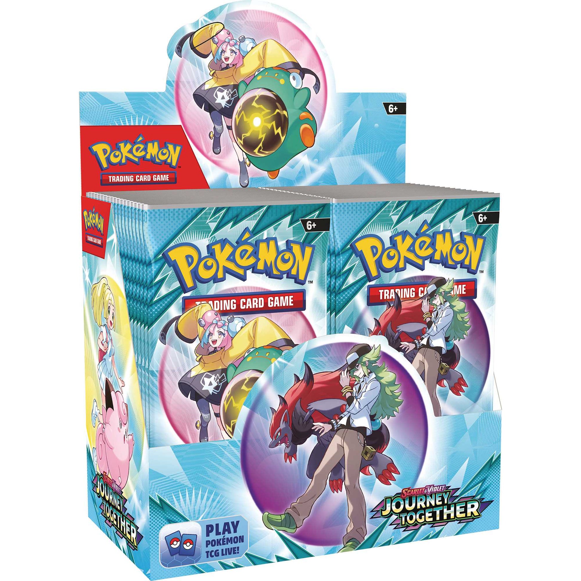 Pokémon TCG Journey Together booster box containing 36 packs