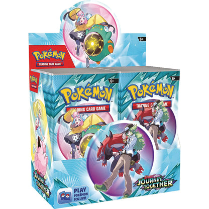 Pokémon TCG Journey Together booster box containing 36 packs