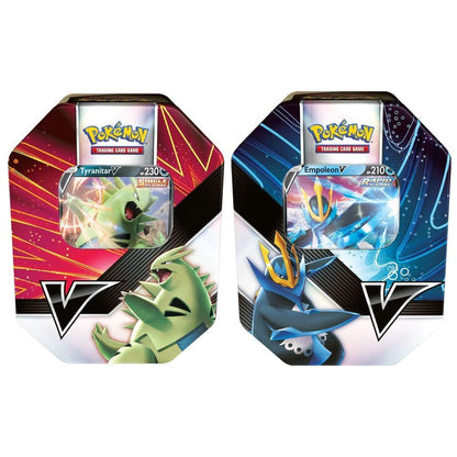 Pokemon V Strikers Tins - Tyranitar V & Empoleon V