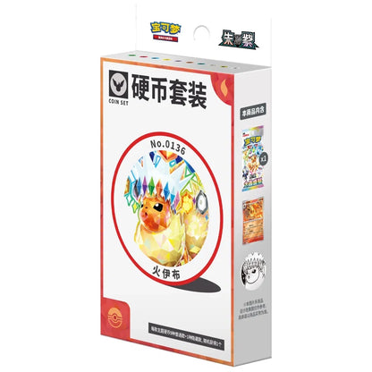 Pokémon TCG: Terastal Grand Gathering Flareon Coin Set