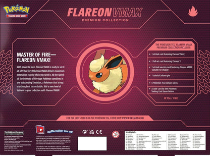 Pokemon Flareon VMAX Premium Collection Box