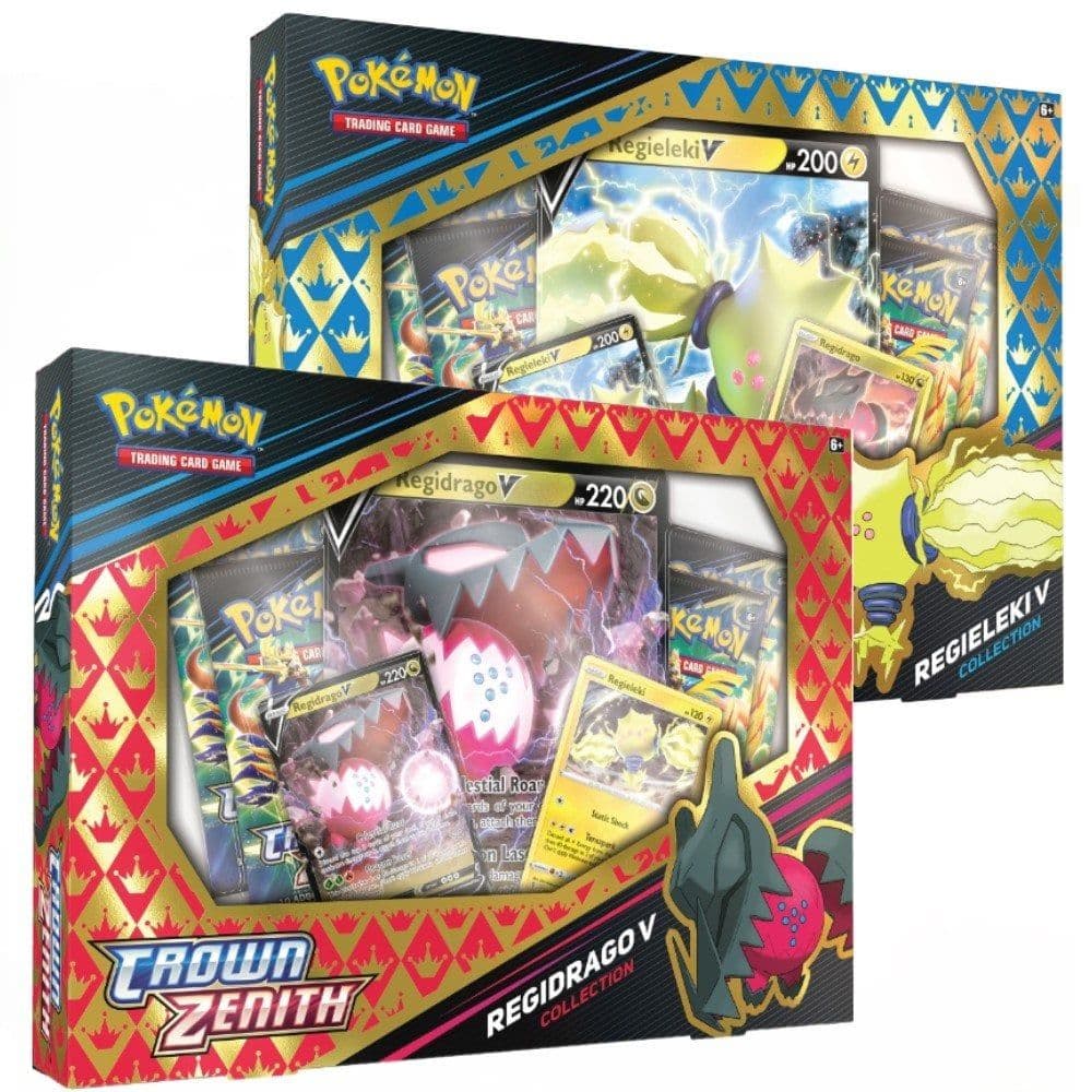 Pokemon TCG: Crown Zenith Regidrago / Regieleki V Collection Box