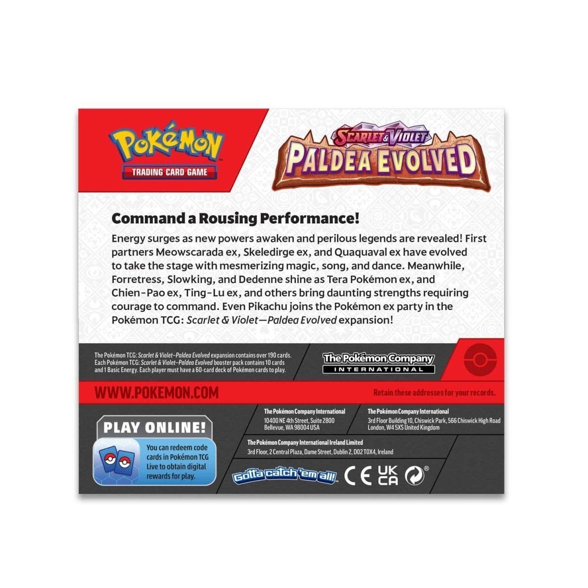 Pokemon TCG: Paldea Evolved Booster Box