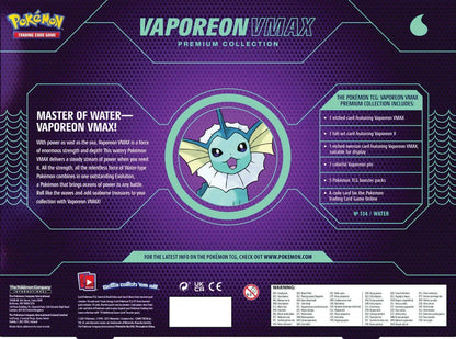 Pokemon Vaporeon VMAX Premium Collection Box