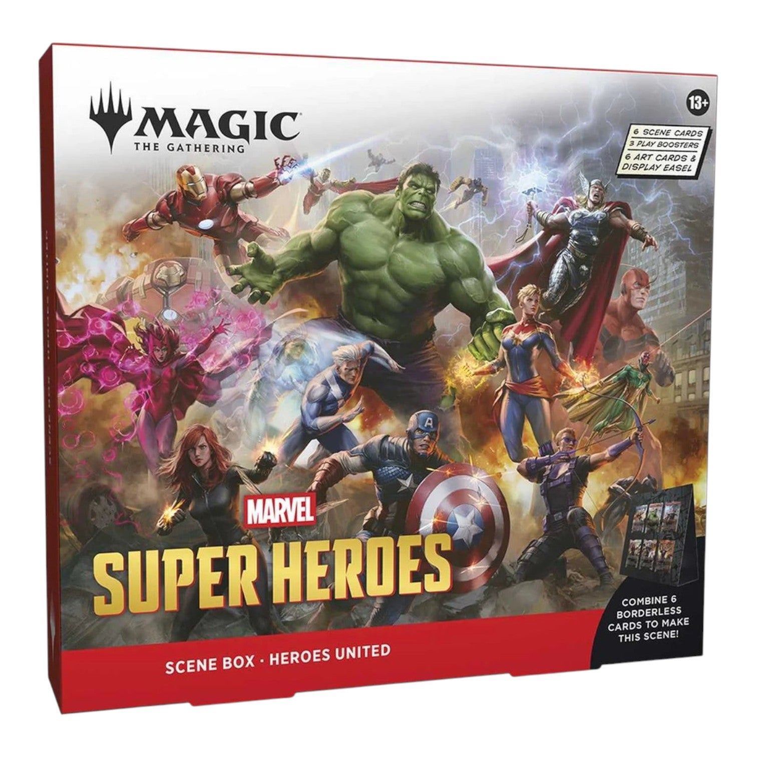 RichRevived Magic the Gathering Marvel Super Heroes Heroes United scene box featuring Avengers team artwork
