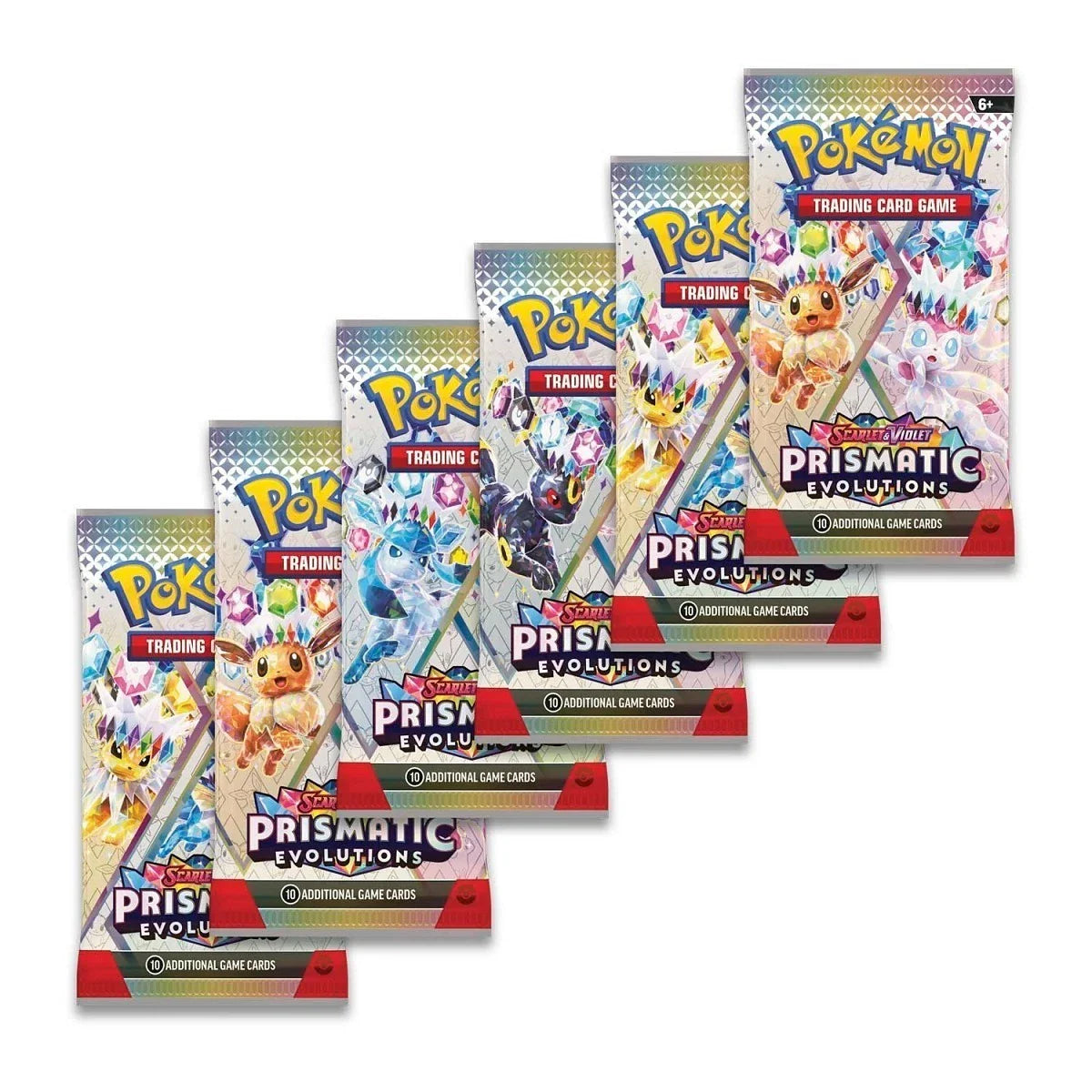 Pokémon TCG: Prismatic Evolutions Booster Packs (x6)