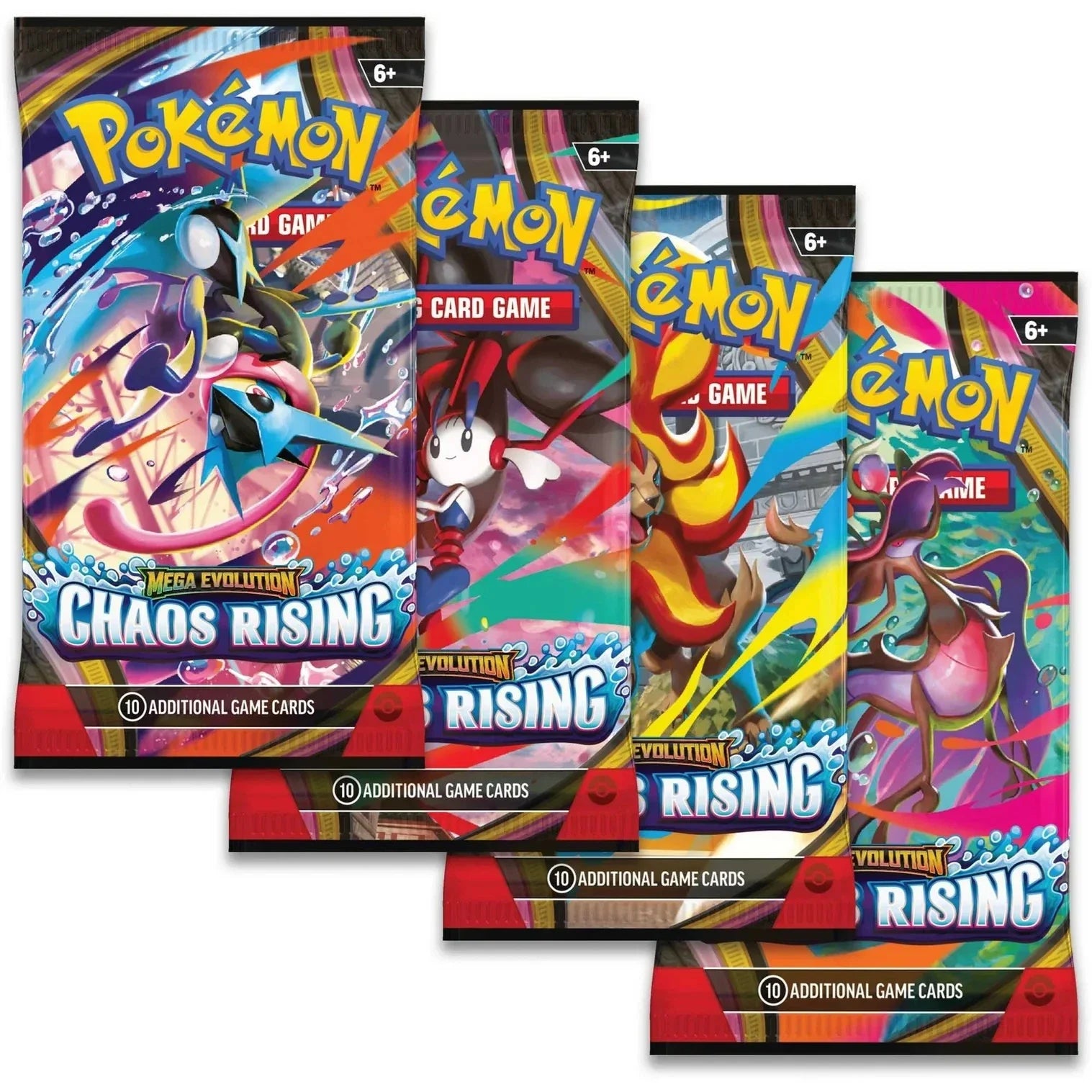 Pokémon TCG: Chaos Rising Booster Packs (x4)