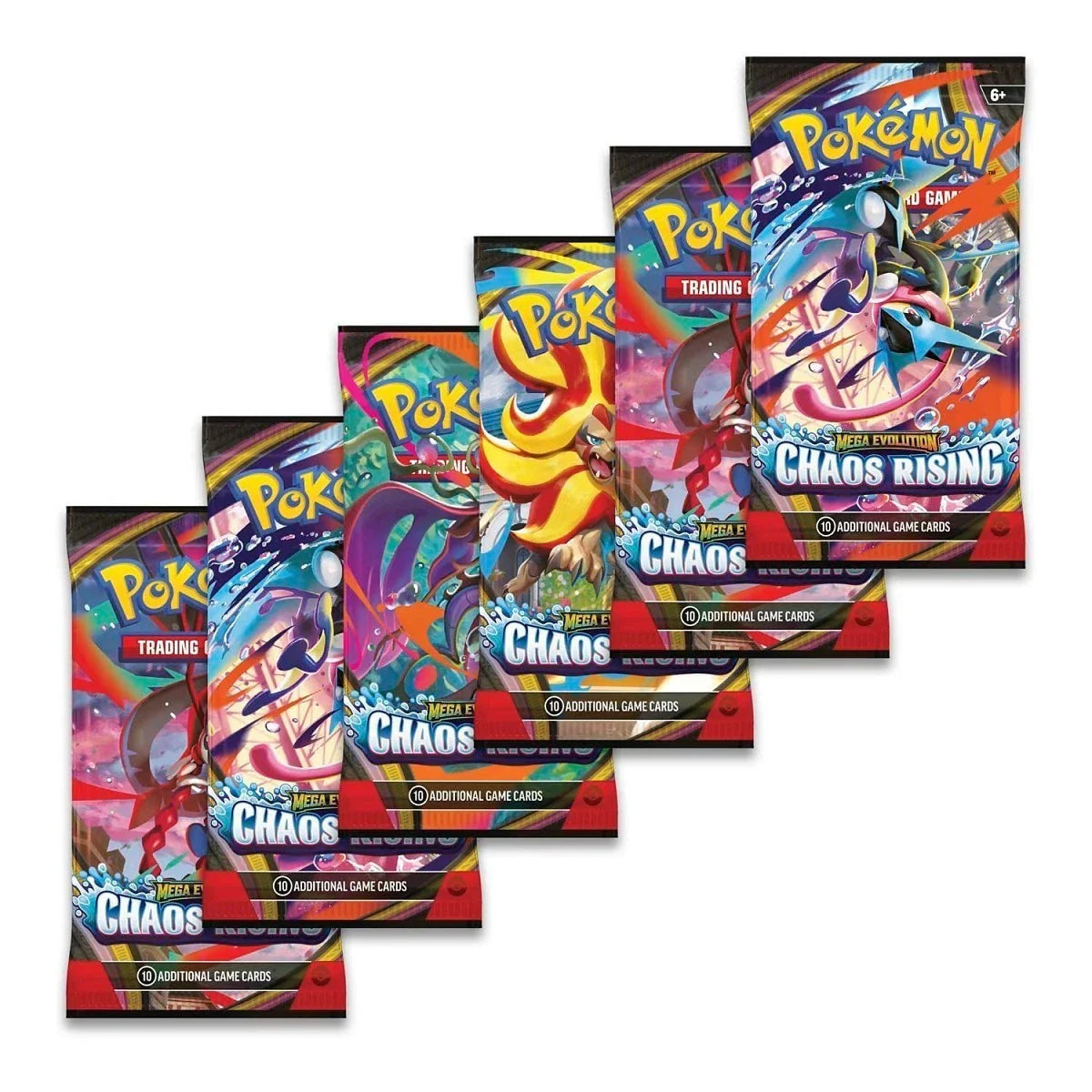 Pokémon TCG: Chaos Rising Booster Packs (x6)
