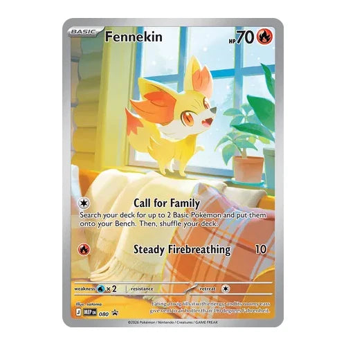 Pokémon TCG: Fennekin Chaos Rising Black Star Promo 080