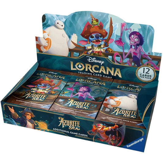Disney Lorcana Trading Card Game Azurite Sea Booster Box