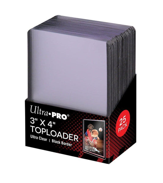 Ultra PRO Black Border Toploaders (3" x 4") (25)