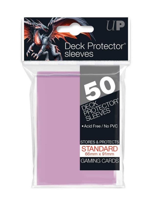 Ultra PRO Bright Pink Standard Deck Protector Sleeves (50)