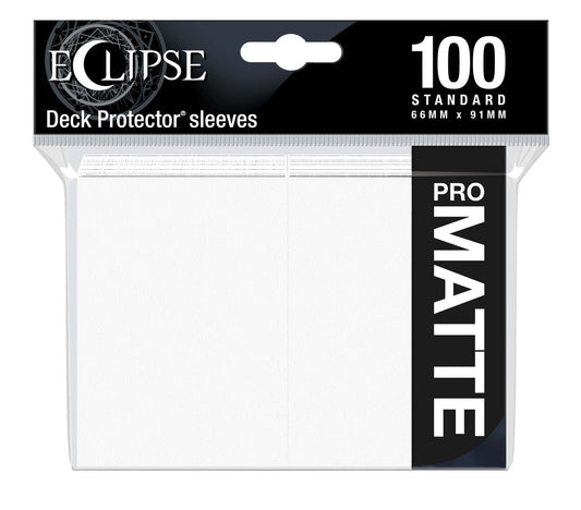 Ultra PRO Eclipse Matte Standard Sleeves (100) - Arctic White