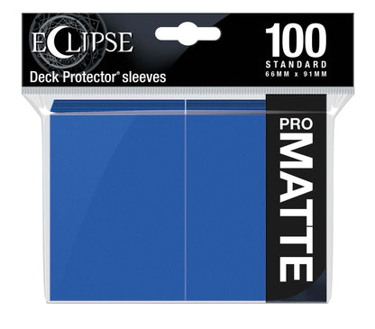 Ultra PRO Eclipse Matte Standard Sleeves (100) - Pacific Blue