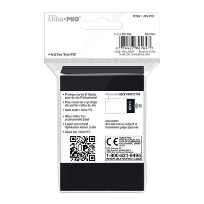 Ultra PRO Gloss Black Small Deck Protector Sleeves (60)