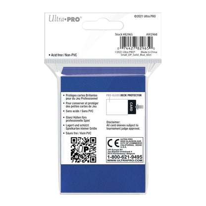 Ultra PRO Gloss Blue Small Deck Protector Sleeves (60)