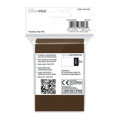 Ultra PRO Gloss Brown Small Deck Protector Sleeves (60)