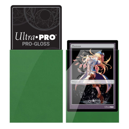 Ultra PRO Gloss Green Small Deck Protector Sleeves (60)