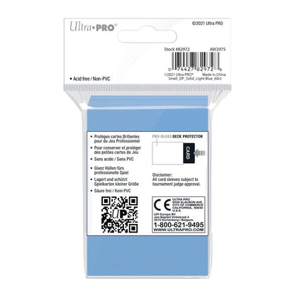 Ultra PRO Gloss Light Blue Small Deck Protector Sleeves (60)