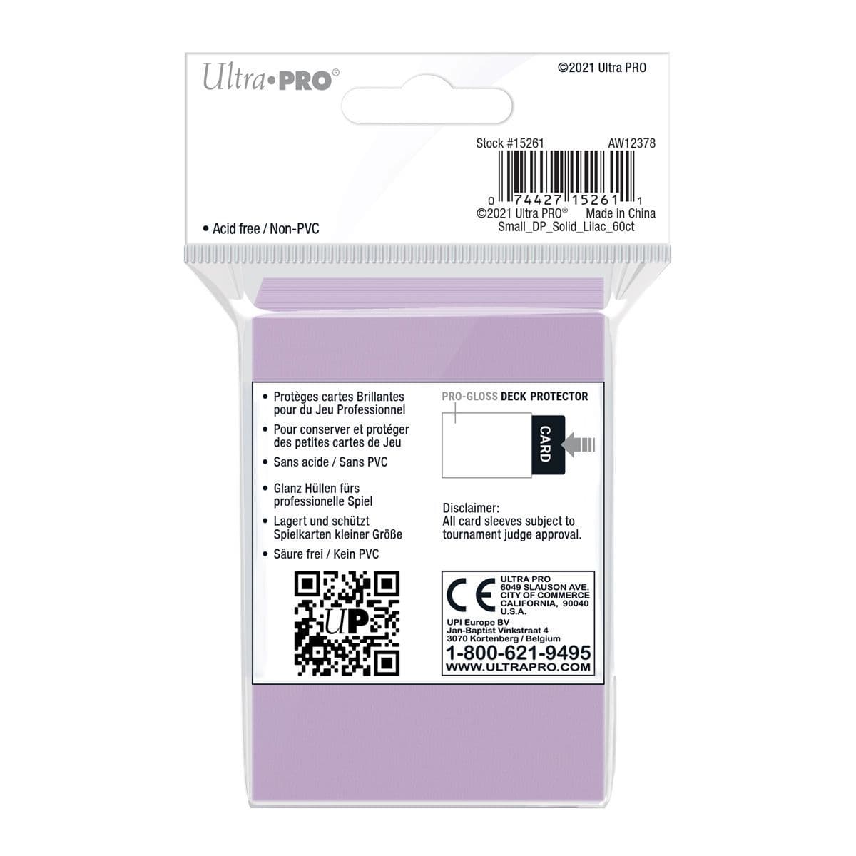 Ultra PRO Gloss Lilac Small Deck Protector Sleeves (60)