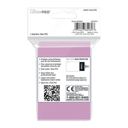 Ultra PRO Gloss Pink Small Deck Protector Sleeves (60)