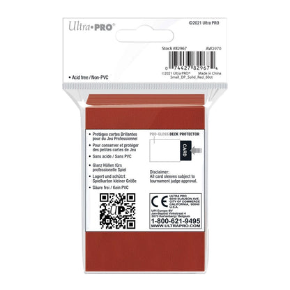 Ultra PRO Gloss Red Small Deck Protector Sleeves (60)