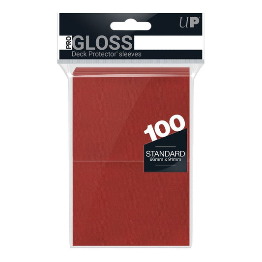 Ultra PRO Pro-Gloss Standard Deck Protectors Red (100)