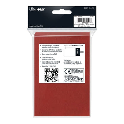 Ultra PRO Pro-Gloss Standard Deck Protectors Red (100)