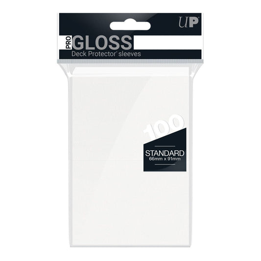 Ultra PRO Pro-Gloss Standard Deck Protectors White (100)