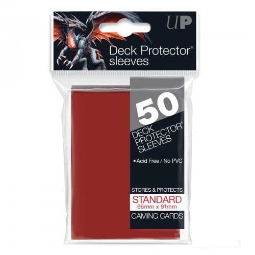 Ultra PRO Red Standard Deck Protector Sleeves (50)